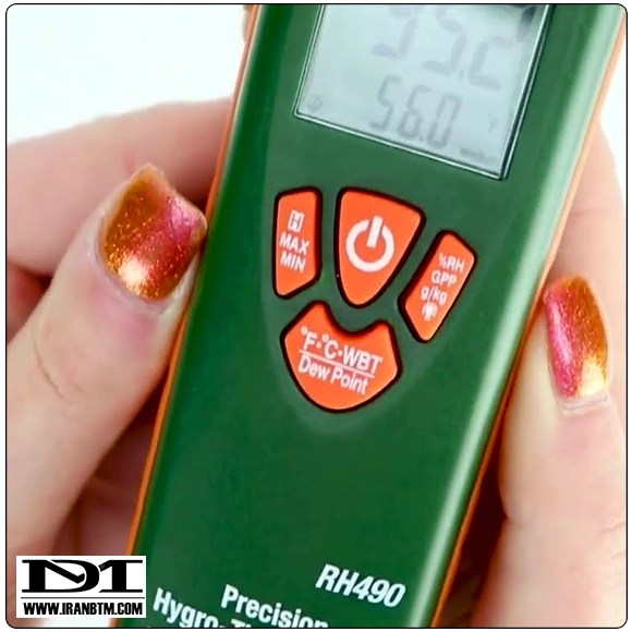 کاربرد رطوبت سنج Extech RH490