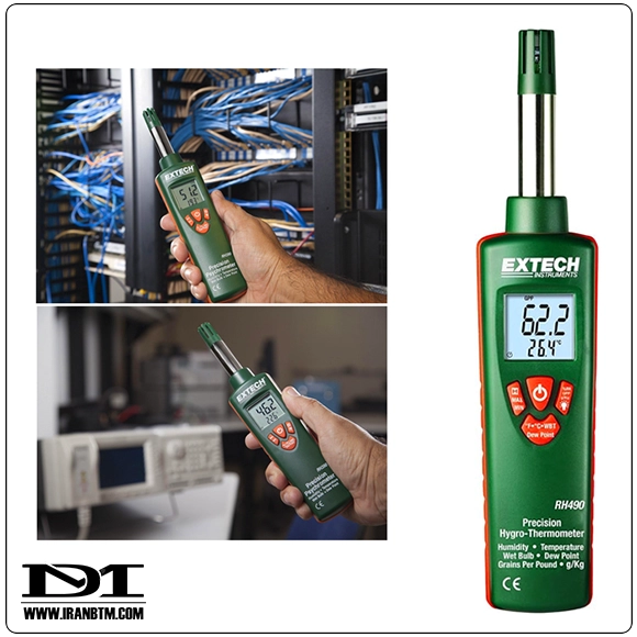 معرفی رطوبت سنج Extech RH490