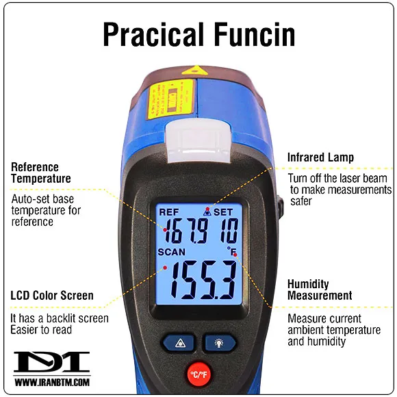 ویژگی های ترمومتر لیزری CEM DT-8666