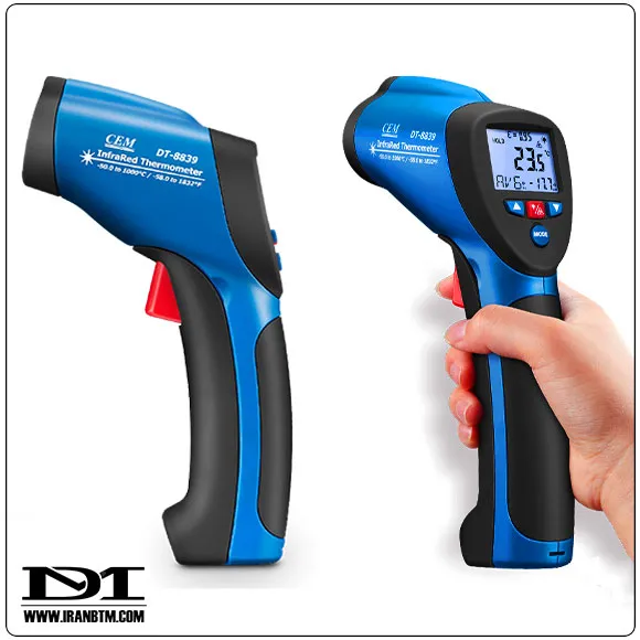 کار با ترمومتر لیزری CEM DT-8838