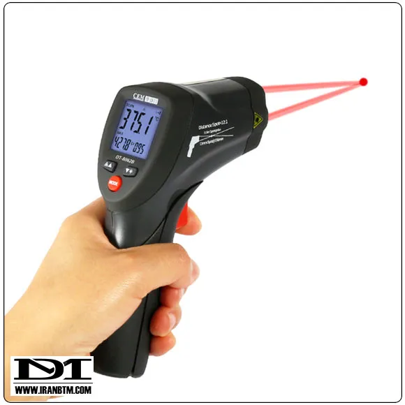 کار با ترمومتر لیزری CEM DT-8862B/8863B