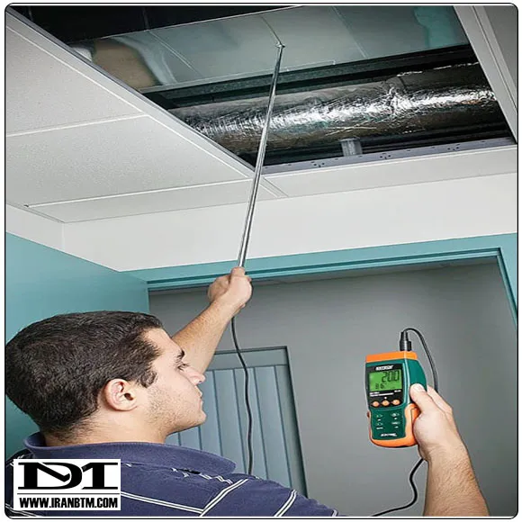 کار با بادسنج EXTECH SDL350