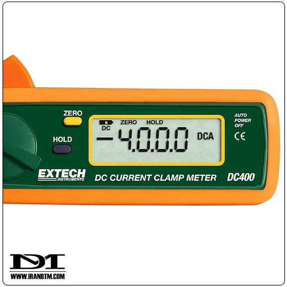 مشخصات فنی آمپرمتر کلمپی EXTECH DC400