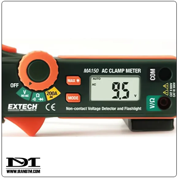 مشخصات فنی آمپرمتر کلمپی EXTECH MA150