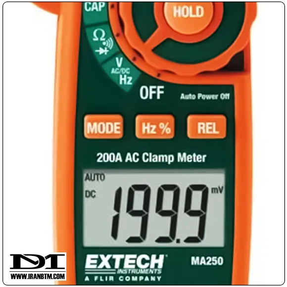مشخصات فنی آمپرمتر کلمپی EXTECH MA250
