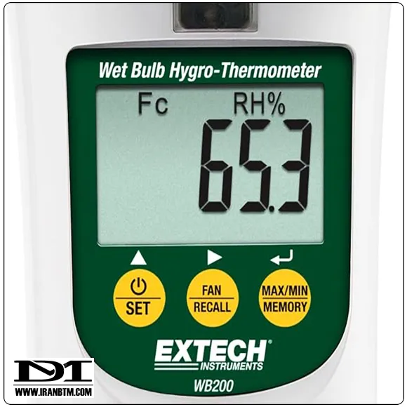مشخصات فنی دیتالاگر دما و رطوبت EXTECH WB200