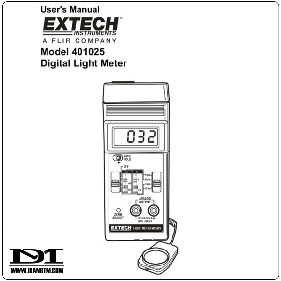 قابلیت های لوکس متر EXTECH 401025