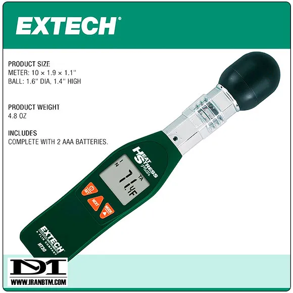 مشخصات WBGT سنج EXTECH HT30